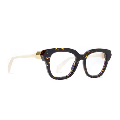 Siens Creature 122 003 Havana Scuro Glasses In Gold