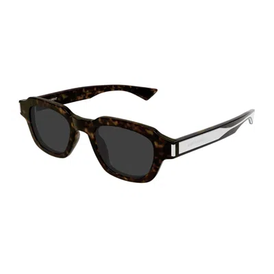 Saint Laurent Square-frame Sunglasses In Brown