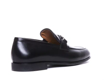 Ferragamo Gancini Ornament Loafers In Calf Leather In Nernewbiscnewbisc