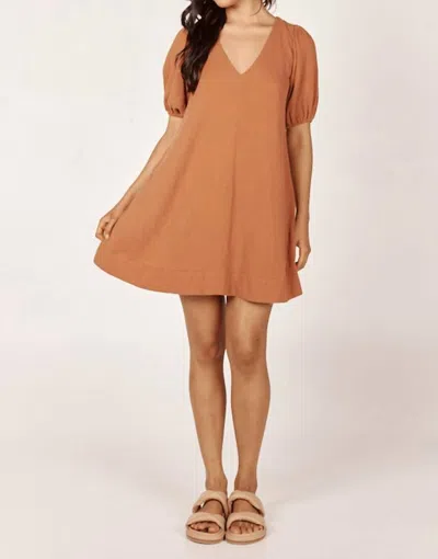 Girl And The Sun Isadora Mini Dress In Hazelnut