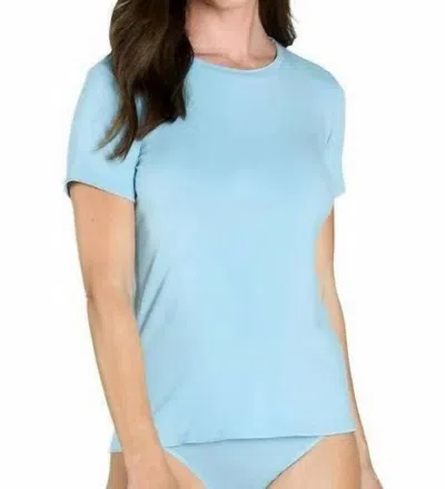 Twelve Eighty Eight Beyond The Basics Short Sleeve Crew Neck Tee In Sky Blue