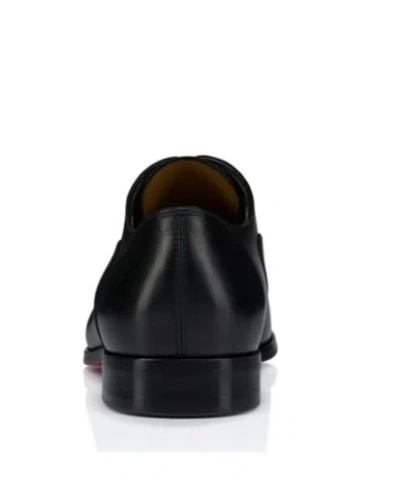 Christian Louboutin Seriox Cap-toe Leather Oxford Shoes In Black