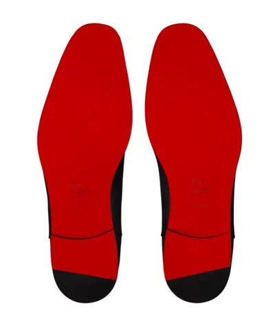 Christian Louboutin Seriox Cap-toe Leather Oxford Shoes In Black