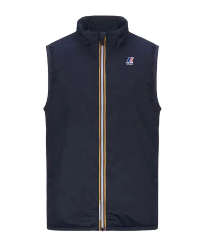 K-way Le Vrai 4.0 Rouland Warm Water Repellent Vest In Blue