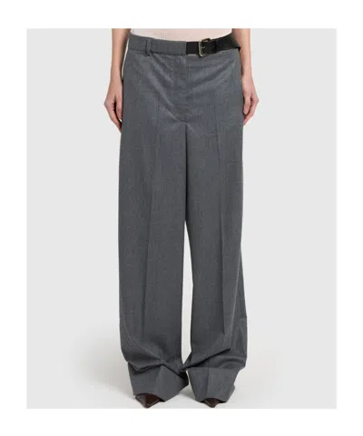 Stella Mccartney Wide-leg Trousers With Belt Loops And Pockets