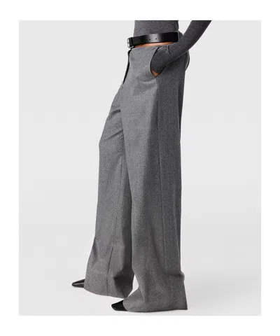 Stella Mccartney Wide-leg Trousers With Belt Loops And Pockets