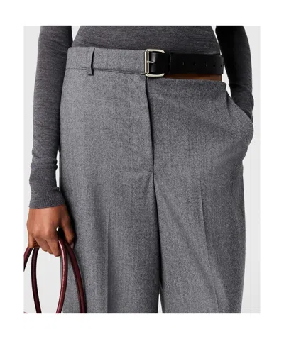 Stella Mccartney Wide-leg Trousers With Belt Loops And Pockets