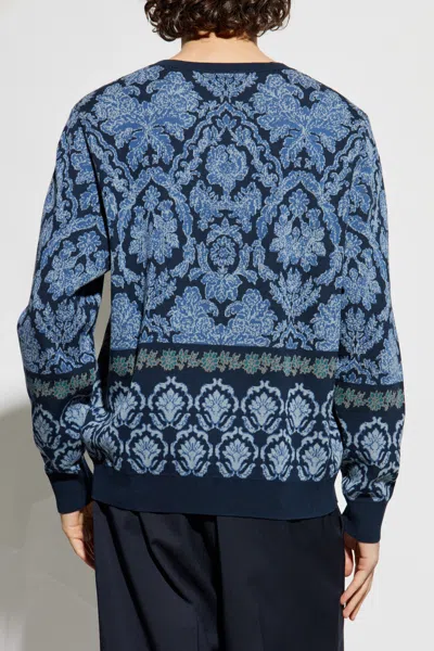 Etro Blue Cotton Sweaters