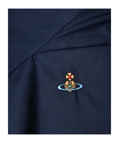 Vivienne Westwood Monday Ruffled Button-detailed Shirt In Blue