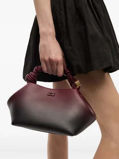 Ganni Small Bou Bag In Burgundy