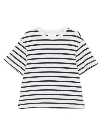 Citizen Of Humanity Citizens Of Humanity Goldie Stripe Relaxed Fit T-shirt In Azure Stripe