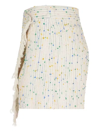 Msgm Wrap Style Shorts In Blue