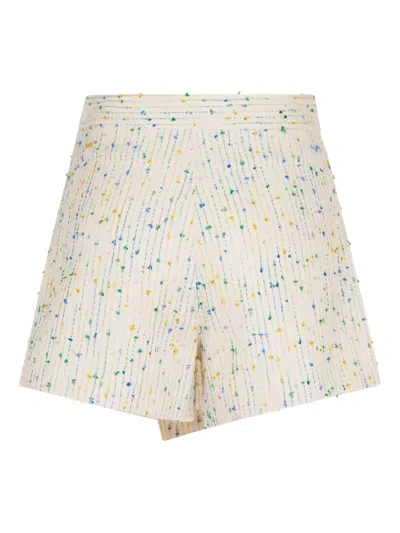 Msgm Wrap Style Shorts In Blue