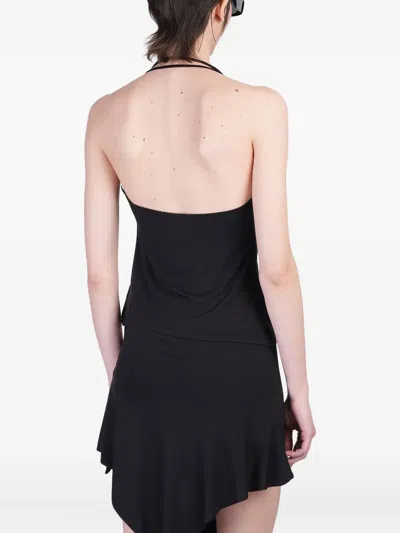 Attico Button-detail Asymmetrical Top