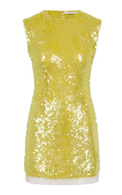 Rachel Gilbert Kaia Sequined Tulle Mini Dress