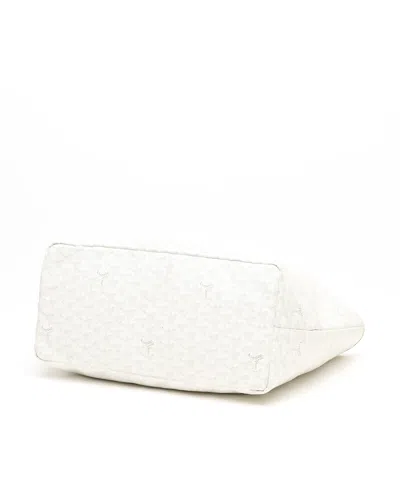 Pre-owned Goyard Saint Louis Gm Tote Bag In White