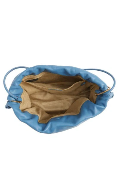 Veronica Beard Stash Leather Drawstring Clutch