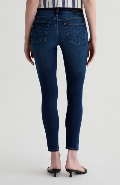 Ag Prima Low Rise Cigarette Ankle Jeans In Epilogue In Blue