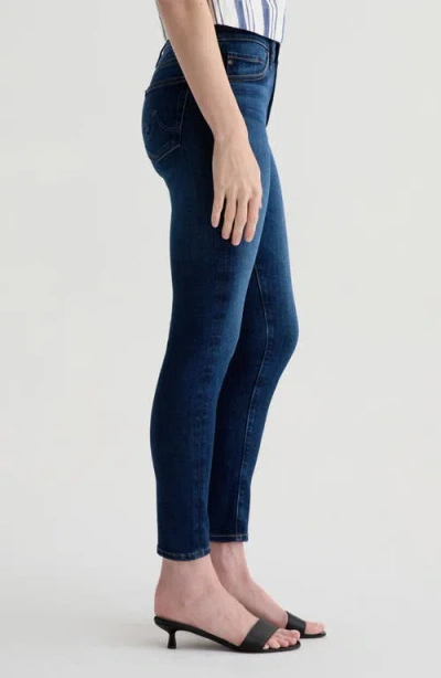 Ag Prima Low Rise Cigarette Ankle Jeans In Epilogue In Blue