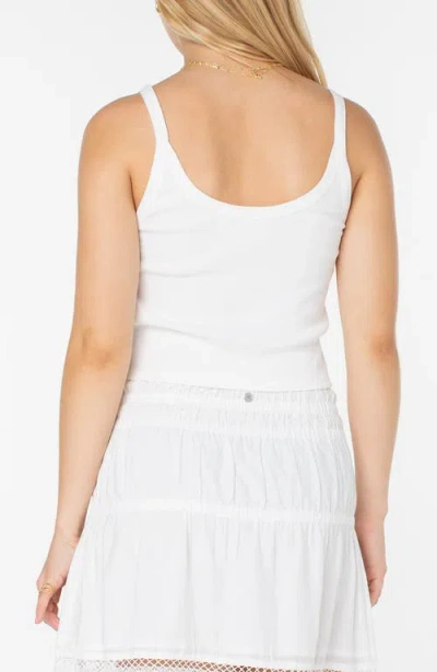 Roxy Wanderlust Crop Tank In White