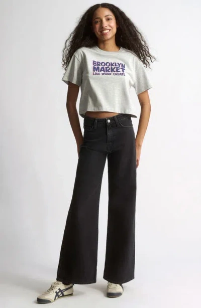 Brooklyn Industries Crop Logo Graphic T-shirt