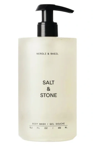 Salt & Stone Neroli & Basil Body Wash With Niacinamide + Probiotics 15.2 Oz/450 ml