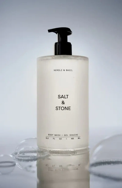 Salt & Stone Neroli & Basil Body Wash With Niacinamide + Probiotics 15.2 Oz/450 ml