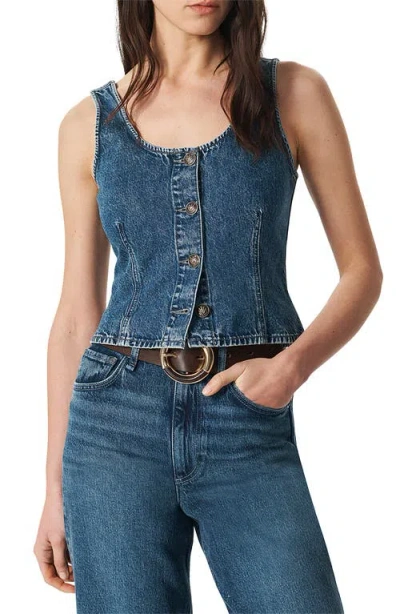 Rag & Bone Poppy Button-front Denim Top