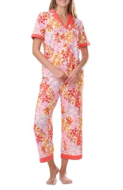 Splendid Notch Collar Pajamas In Multi