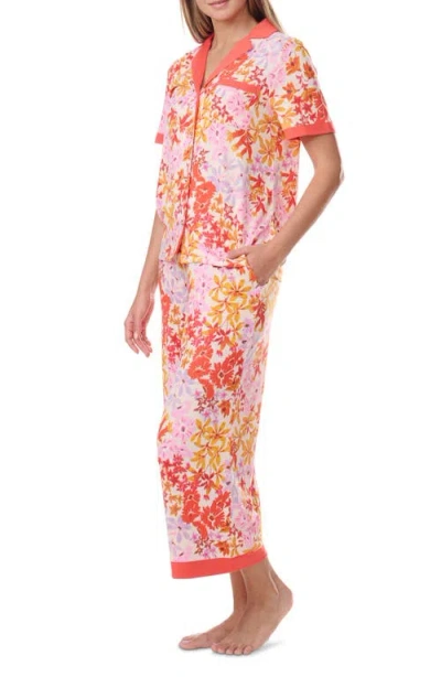 Splendid Notch Collar Pajamas In Multi