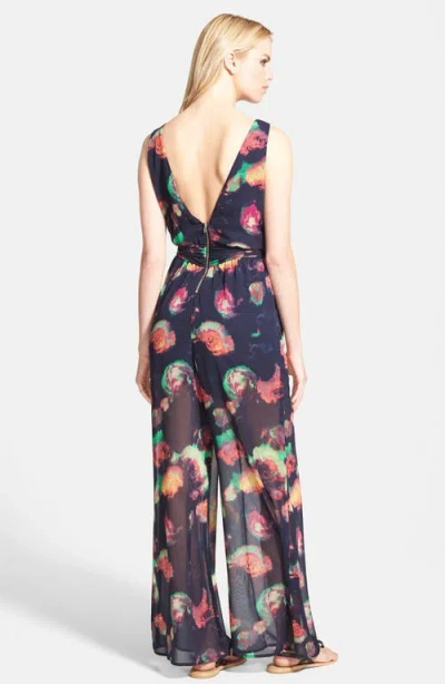Astr The Label  Tie Waist Wide Leg Jumpsuit