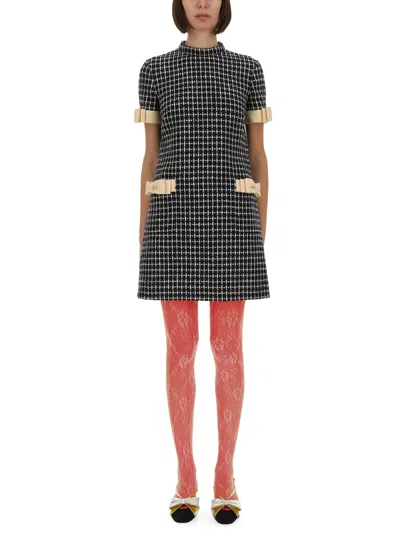 Valentino Boucle' Short Dress In Multi