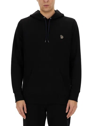 Ps By Paul Smith Ps Paul Smith "zebra" Sweatshirt In Black