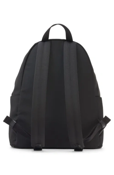 Moncler Pierrick Nylon Backpack Large Front Pocket In Black