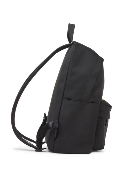 Moncler Pierrick Nylon Backpack Large Front Pocket In Black