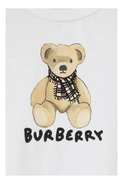 Burberry White T-shirt With Thomas Bear And Friends