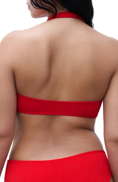 Chantelle Pulp Textured Tie Front Bikini Top