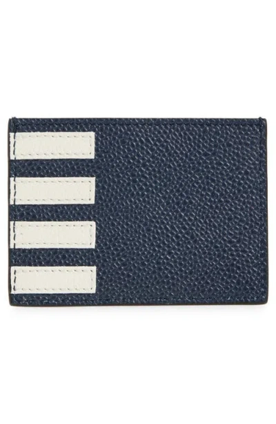 Thom Browne 4-bar Leather Card Case