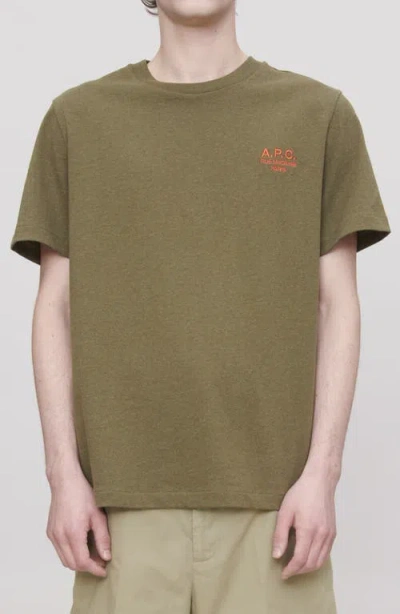 Apc A.p.c. Green T-shirts & Vests - T-shirts Men In Green