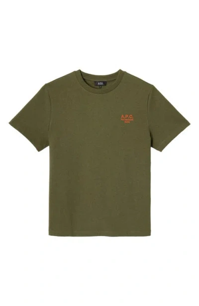 Apc A.p.c. Green T-shirts & Vests - T-shirts Men In Green