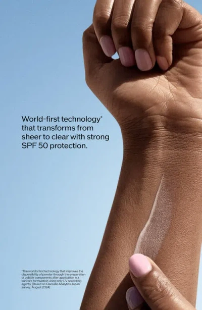 Shiseido Urban Environment Mineral Clear Sunscreen Spf 50 In Transparent