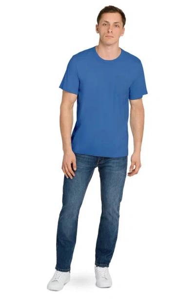 Wrk W.r.k Solid Reworked Slim Fit T-shirt In Blue