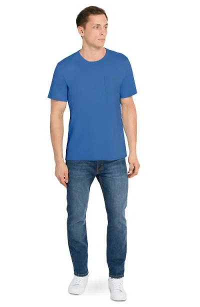 Wrk W.r.k Solid Reworked Slim Fit T-shirt In Blue
