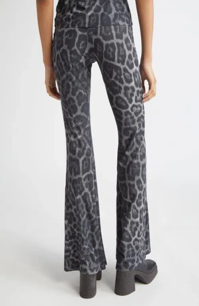 Stella Mccartney Flared High-waisted Leggings Leopard Print In Animal Print