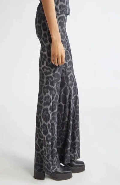 Stella Mccartney Flared High-waisted Leggings Leopard Print In Animal Print