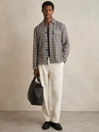 Reiss Ribona Check Button-up Shirt In Multi