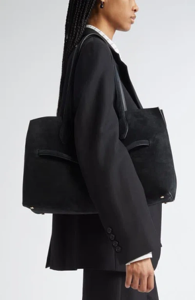 Totême Toteme Lounge Suede Leather Tote Bag