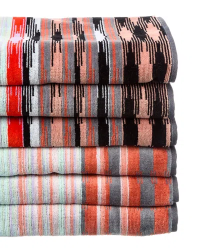 Missoni Home Minuetto 6pc Asciugamano Unita Bath Towel Set In Multi