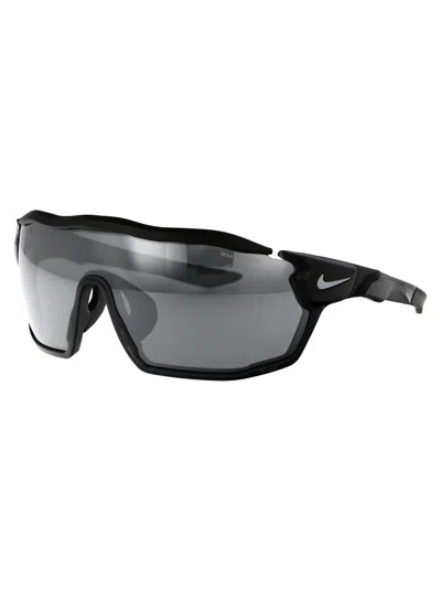 Nike Anthracite Gris Acetate Sunglasses In Black
