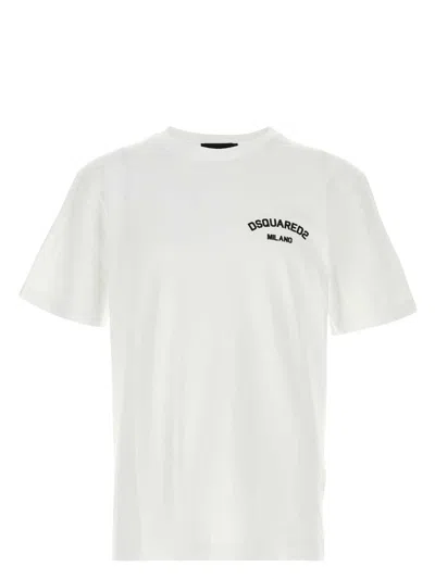 Dsquared2 White Cotton Short Sleeve T-shirts